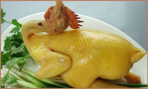 Món gà hấp sả